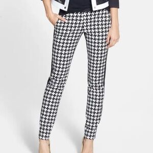 Michael Kors Monochrome Houndstooth Skinny Pants